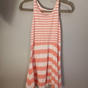 Spring or summer pink and white dress